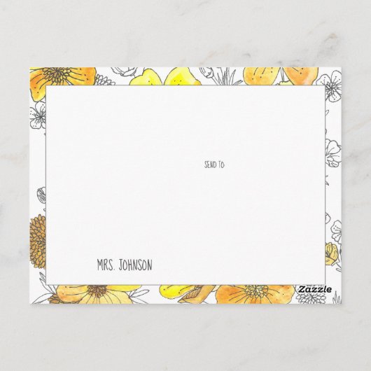 Großer Job-Lehrer Postkarte (Rückseite)