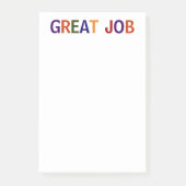 Großer Job mehrfarbig Post-it Klebezettel (Vorderseite)