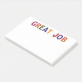 Großer Job mehrfarbig Post-it Klebezettel (angewinkelt)