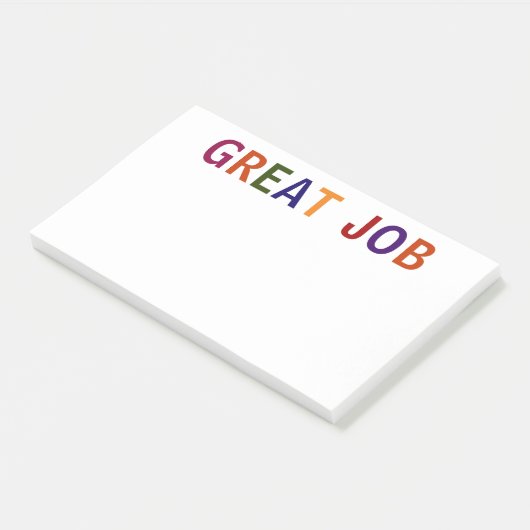 Großer Job mehrfarbig Post-it Klebezettel (angewinkelt)