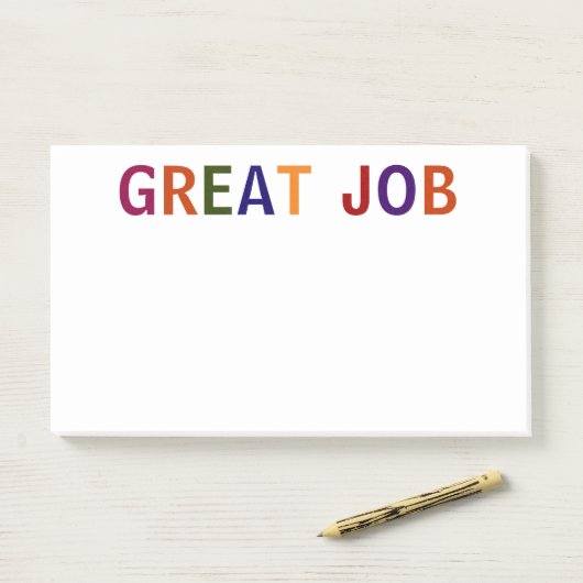 Großer Job mehrfarbig Post-it Klebezettel (Auf Schreibtisch)