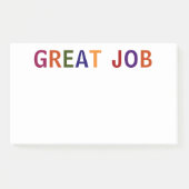 Großer Job mehrfarbig Post-it Klebezettel (Vorderseite)