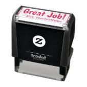 "Großer Job!" + Name des Lehrers Rubber-Briefmarke Permastempel (Produkt)