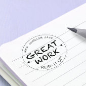 Großer Job | Personalisierte Lehrkräfte Gummistempel