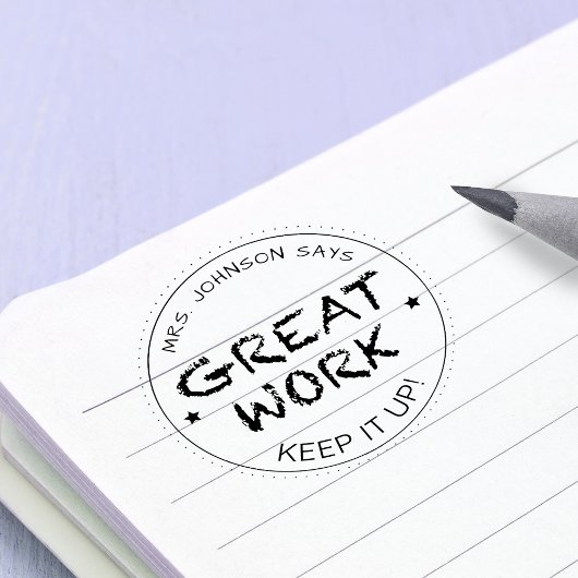 Großer Job | Personalisierte Lehrkräfte Gummistempel