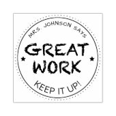 Großer Job | Personalisierte Lehrkräfte Gummistempel (Prägung)