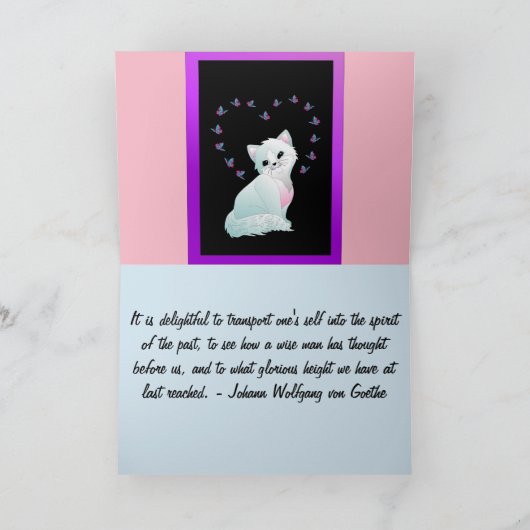 Großer Job personifizieren der Dankeskarte (Innenseite)