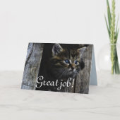 Großer Job personifizieren der Dankeskarte (Vorderseite)