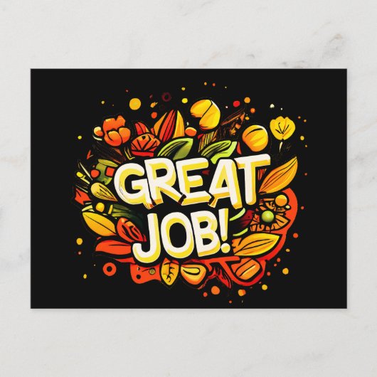 Großer Job Postkarte (Vorderseite)
