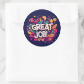 Großer Job Runder Aufkleber (Tasche)