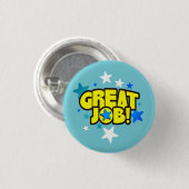 Großer Jobangestelltanerkennungs-Preisknopf Button (Vorne & Hinten)