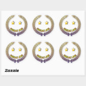 Großer Jobaufkleber Runder Aufkleber (Blatt)