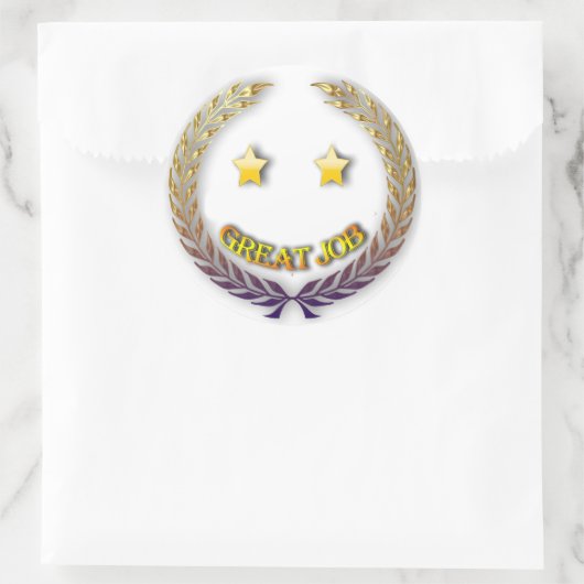 Großer Jobaufkleber Runder Aufkleber (Tasche)