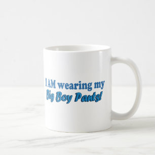 Großer Jungen-Hosen-Text-Entwurf Kaffeetasse