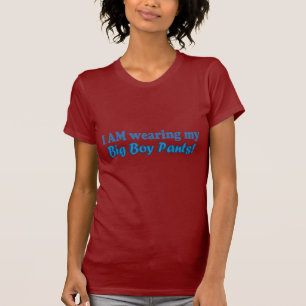 Großer Jungen-Hosen-Text-Entwurf T-Shirt