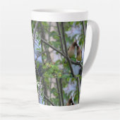 Großer Kaffee macht mich zum Glück Berry - Große T Milchtasse (Rechte Ecke)