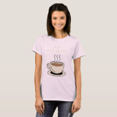 Grosser Kaffee mit den Worten "Mama, Kaffeegenuss" T-Shirt (Vorne ganz)