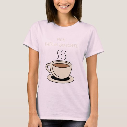 Grosser Kaffee mit den Worten "Mama, Kaffeegenuss" T-Shirt (Vorderseite)