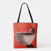 großer Kaffeetrinkdruck Tasche (Rückseite)