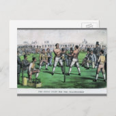 Großer Kampf um die Meisterschaft, Vintages Boxen Postkarte (Vorne/Hinten)