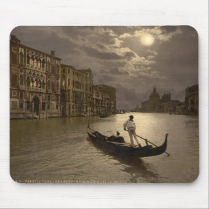 Großer Kanal bei Mondlicht II, Venedig, Italien Mousepad