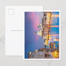 Großer Kanal in Venedig Italien mit santa maria Postkarte