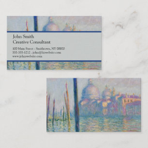Großer Kanal Monet Venedig Italien Klassisches Gem Visitenkarte
