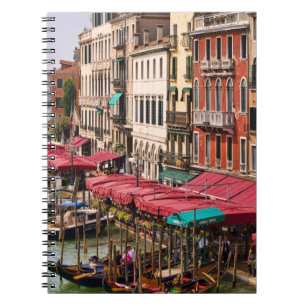 Großer Kanal von Venedig Italien mit Gondelbooten Notizblock