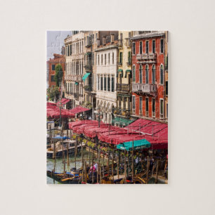 Großer Kanal von Venedig Italien mit Gondelbooten Puzzle