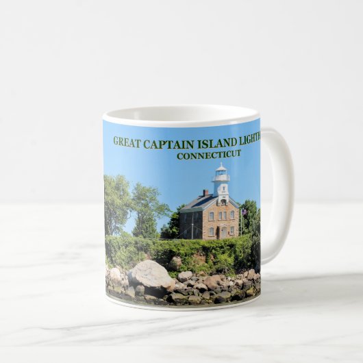 Großer Kapitän Island Lighthouse, Kaffeetasse (VorderseiteRechts)