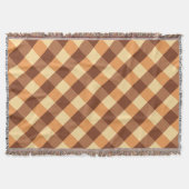Grosser Karo in Buffalo, hellbraun und goldgelb Decke (Vorderseite)