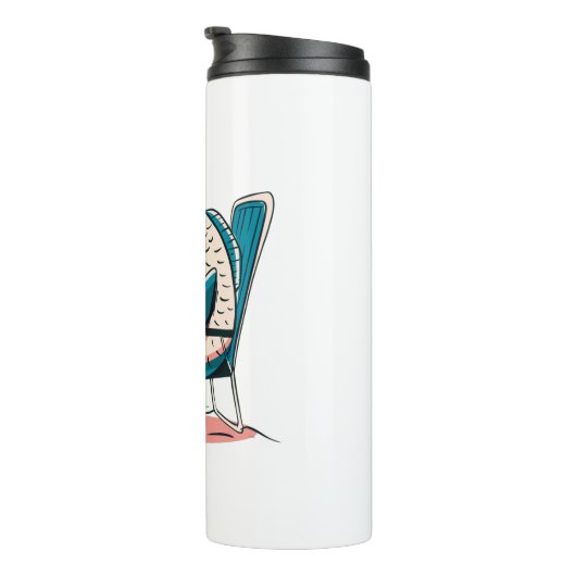 Großer Karpfen Thermosbecher (Nach rechts gedreht)