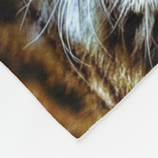 Großer Katzenleopard Fleecedecke (Ecke)