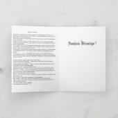 Großer Kessel und Hexe Feiertagskarte (Innenseite)