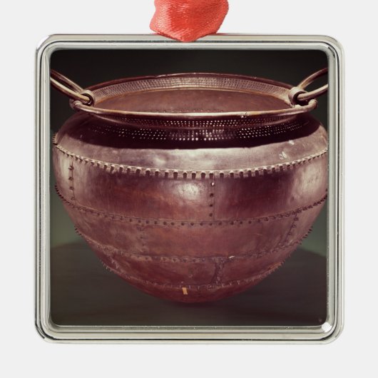 Großer Kessel, von Castlederg, Landkreis Tyrone Silbernes Ornament (Vorne)