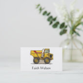 Großer Kipper Visitenkarte (Stehend Vorderseite)