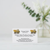 Großer Kipper Visitenkarte (Stehend Vorderseite)