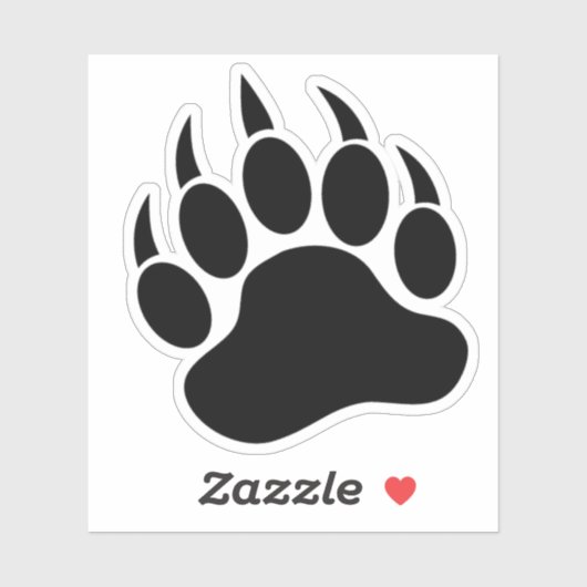 Großer klassischer Bärenkranz Aufkleber (Blatt)