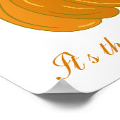 Grosser klassischer Kürbis Poster (Ecke)