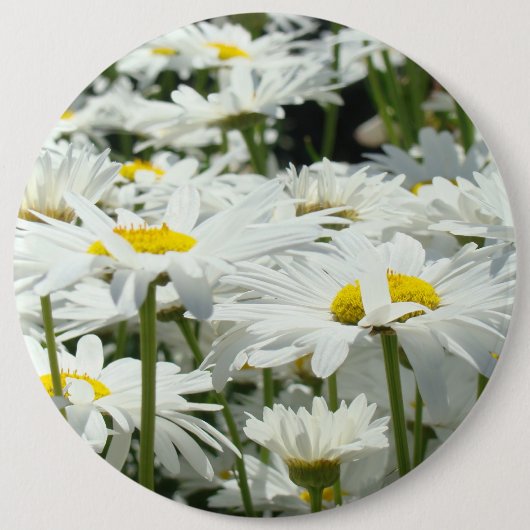 Großer Knopf-glückliche weißes Button (Vorderseite)