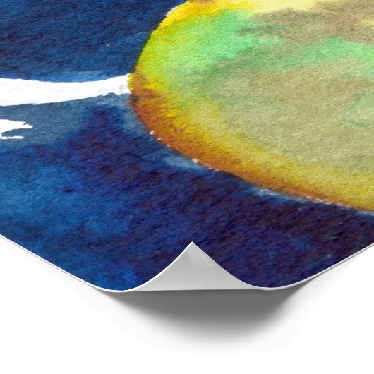 großer Koi-Teich Poster (Ecke)