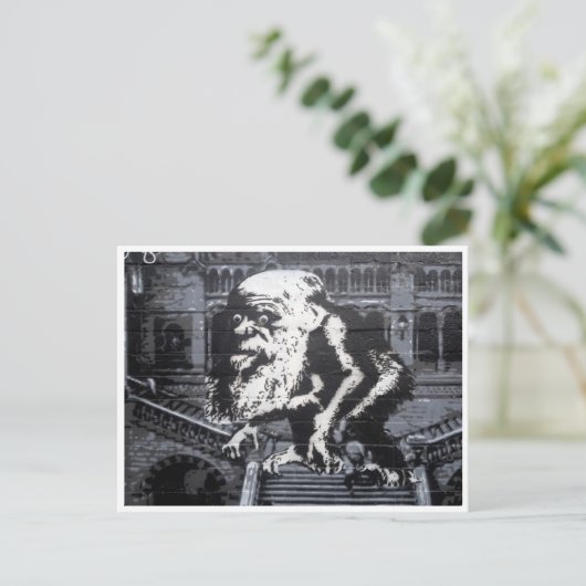 großer Kopf Postkarte (Stehend Vorderseite)