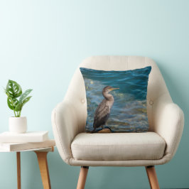 Großer Kormoran auf den Felsen Kissen