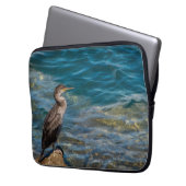 Großer Kormoran auf den Felsen Laptopschutzhülle (Vorderseite Links)