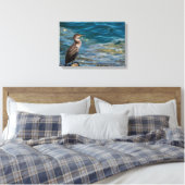 Großer Kormoran auf den Felsen Leinwanddruck (Insitu (Schlafzimmer))