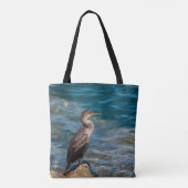 Großer Kormoran auf den Felsen Tasche (Rückseite)