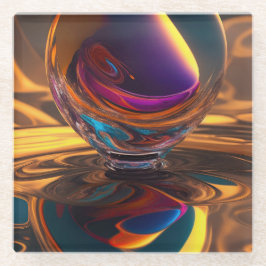 großer kosmischer Rückgang Glasuntersetzer