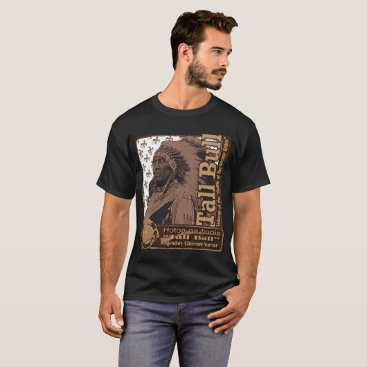 Großer Krieger Stiers Cheyenne T-Shirt (Vorne ganz)
