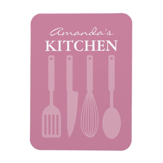 Grosser Kühlschrankmagnet mit Küchenutensilien Magnet (Vertikal)