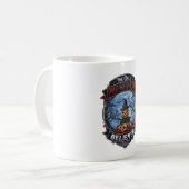 Großer Kürbis-Gläubiger Vogelscheuche Hexenhut Hal Kaffeetasse (Vorderseite Links)